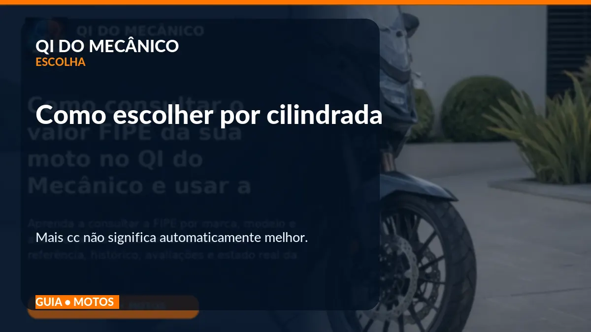 Mais cilindrada não significa moto melhor — e a ficha técnica prova isso