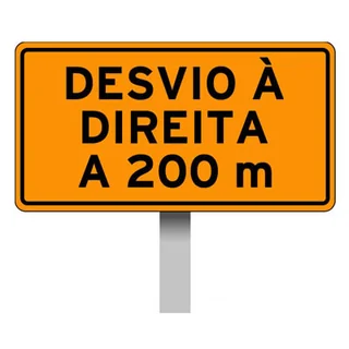 QI-TMP-05 — Desvio à direita a 200 m