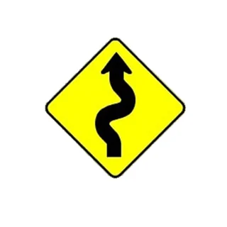 A-3A — Pista sinuosa à esquerda