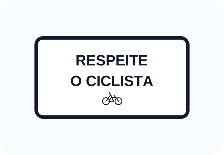 CIC-EDU — Sinalização educativa para ciclistas