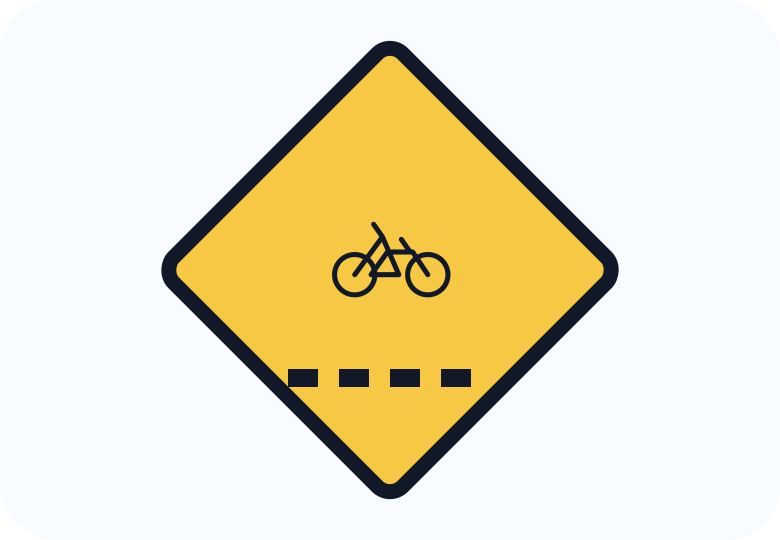CIC-TRAV — Passagem sinalizada de ciclistas