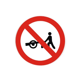 R-40 — Trânsito proibido a carros de mão