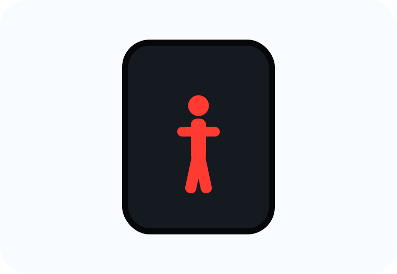 SEM-PED-R — Foco de pedestre vermelho