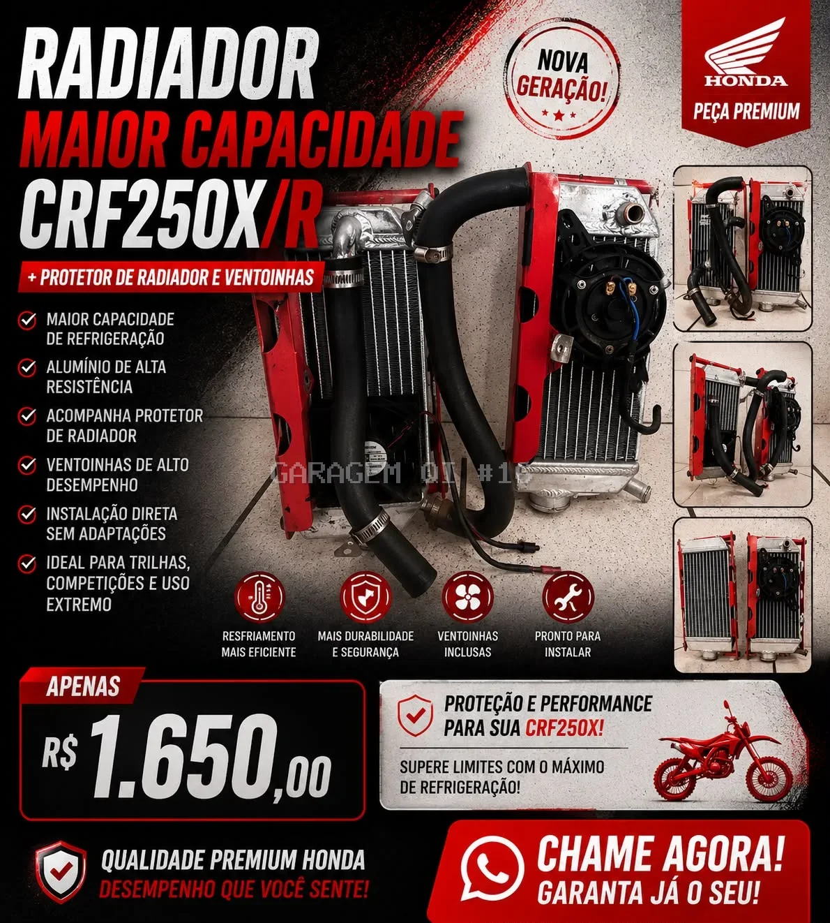 Radiadores crf250x