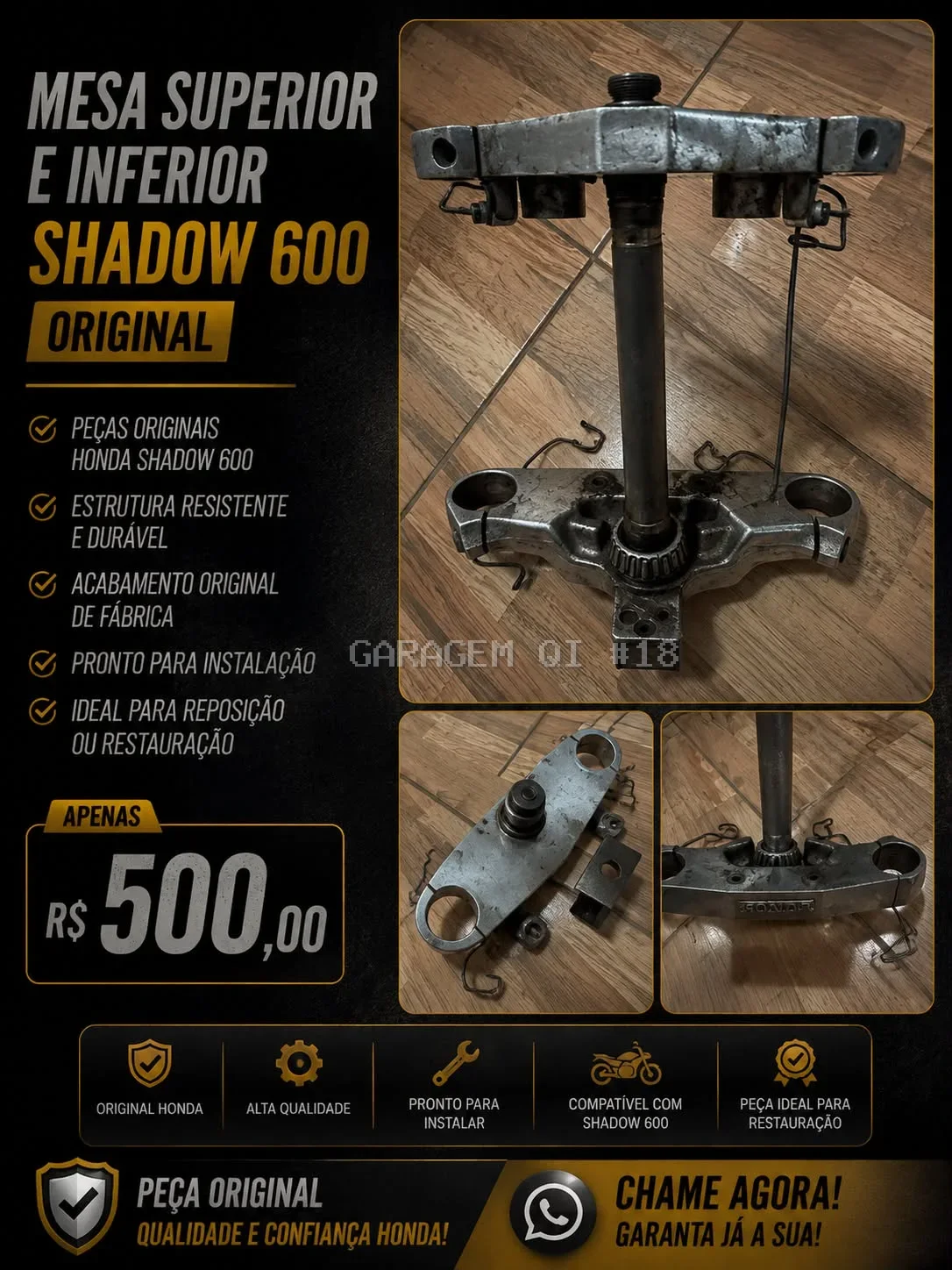 coluna direção shadow 600