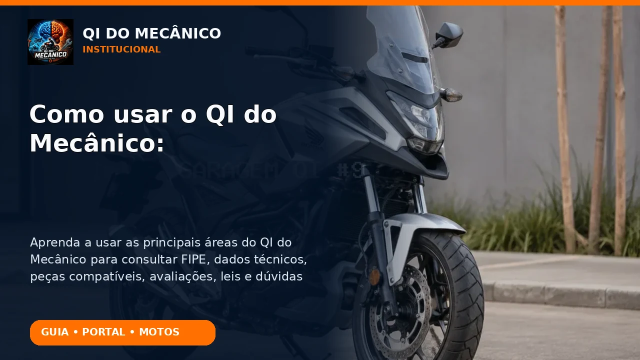 Como usar o QI do Mecânico: guia rápido para encontrar FIPE, dados técnicos, peças e comunidade