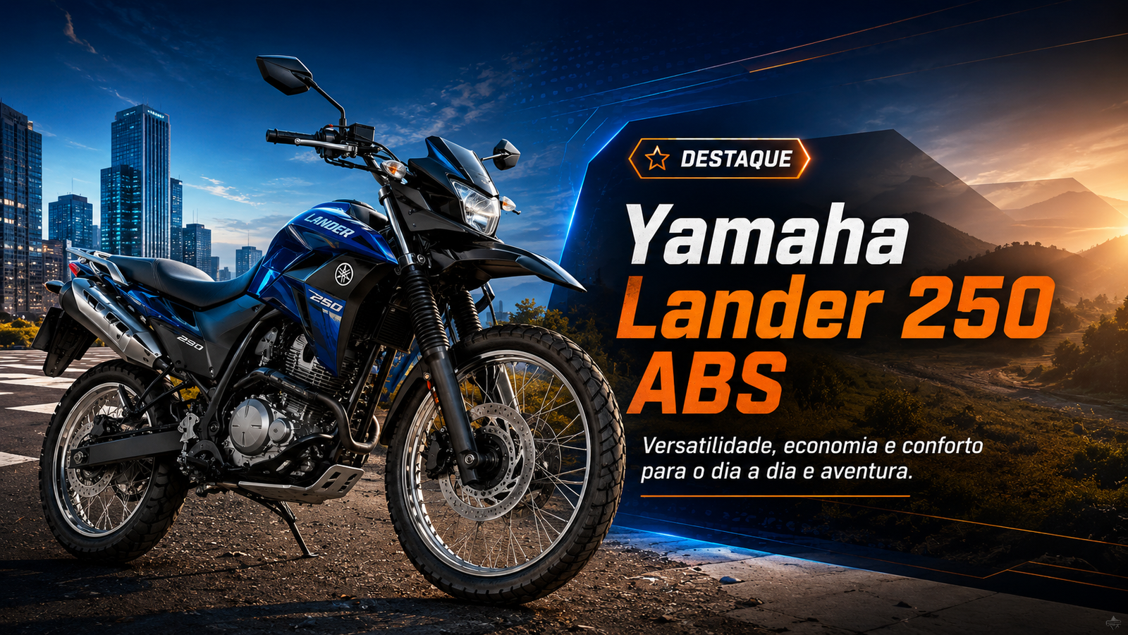 Yamaha Lander 250 ABS: equilíbrio entre economia, conforto e aventura